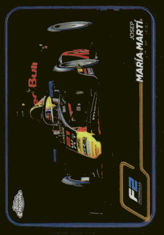 Formula 2 racing card featuring Josep Maria Marti from Topps Chrome 2024 F2 collection