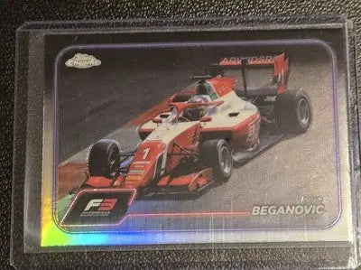 Dino Beganovic trading card from 2024 Topps Chrome Formula 1 series