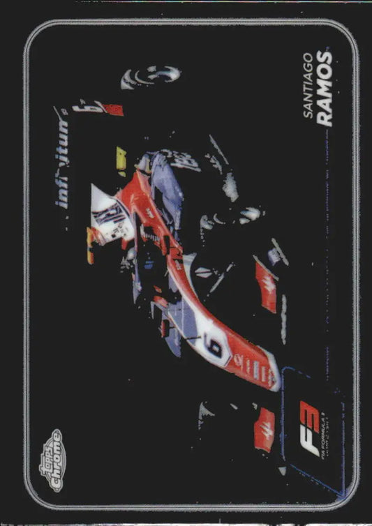 Formula 3 racing card featuring Santiago Ramos from Trident Racing in Topps Chrome Formula 2024