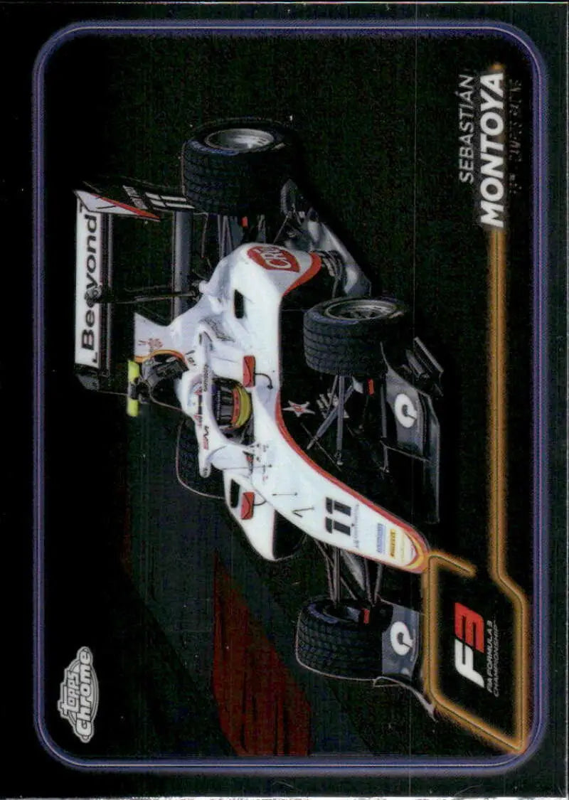 Sebastian Montoya Campos Racing Formula 3 car on 2024 Topps Chrome Formula 1 card