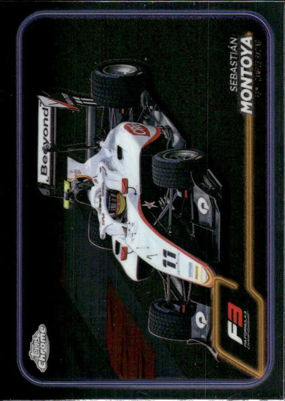 Sebastian Montoya Campos Racing Formula 3 car on 2024 Topps Chrome Formula 1 card