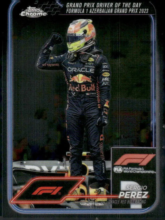 Sergio Perez Red Bull Racing Topps Chrome Formula 1 trading card 2024 NM-MT
