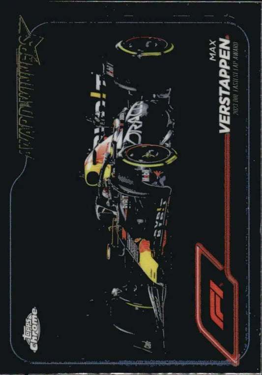 2024 Topps Chrome Formula 1 Max Verstappen Red Bull Racing racing card