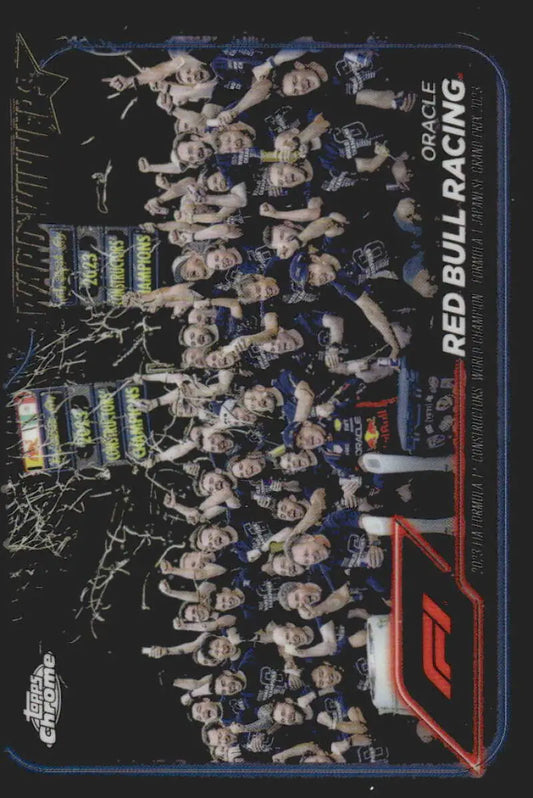 Oracle Red Bull Racing card from 2024 Topps Chrome Formula 1 collection