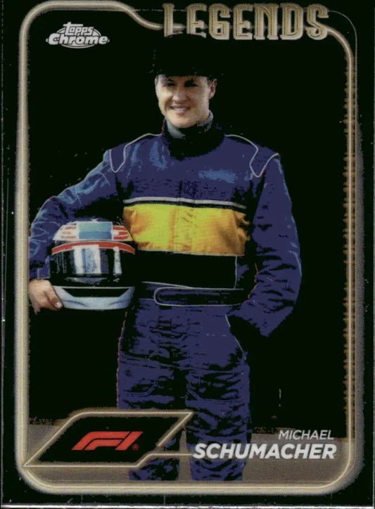 Michael Schumacher trading card from Topps Chrome Formula 1 2024 collection