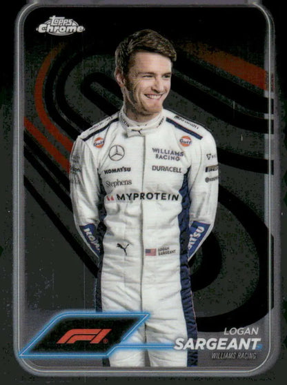 Logan Sargeant 2024 Topps Chrome Formula 1 #20 Williams Racing Trading Card