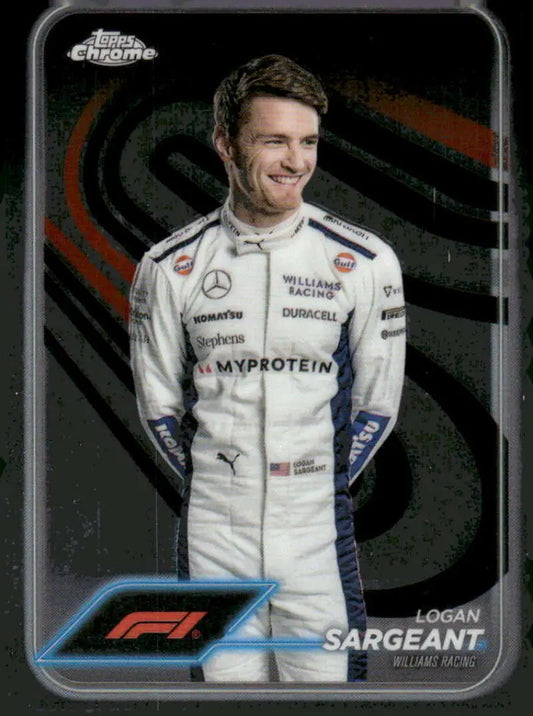 Logan Sargeant 2024 Topps Chrome Formula 1 #20 Williams Racing Trading Card