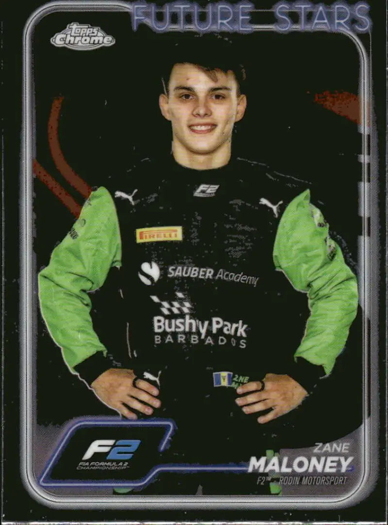 Zane Maloney Topps Chrome Formula 1 #25 Rodin Motorsport trading card NM-MT condition