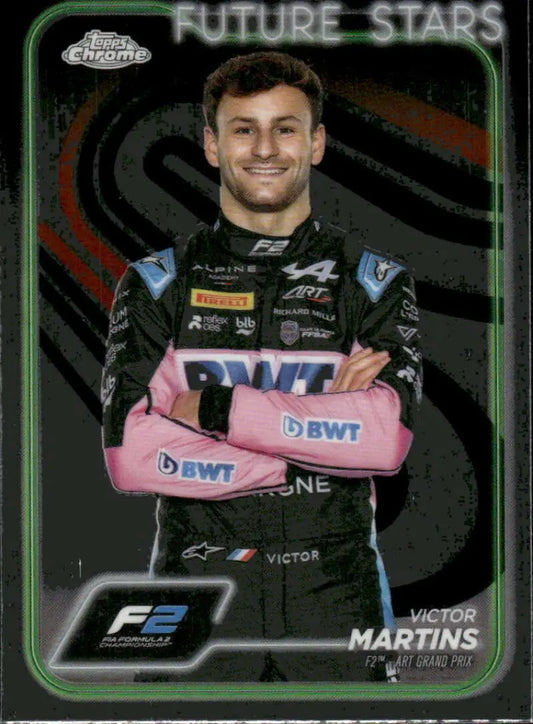 Victor Martins Topps Chrome Formula 1 trading card for ART Grand Prix Racing team