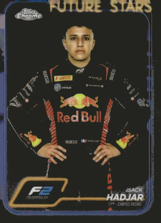 Isack Hadjar Campos Racing Topps Chrome Formula 2 trading card 2024 Topps Chrome Formula