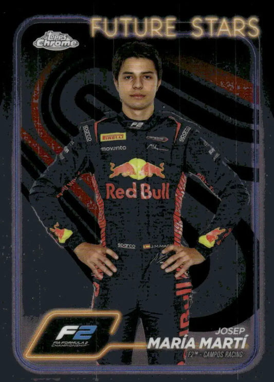 Josep Maria Martí trading card from 2024 Topps Chrome Formula 1 F2 Campos Racing
