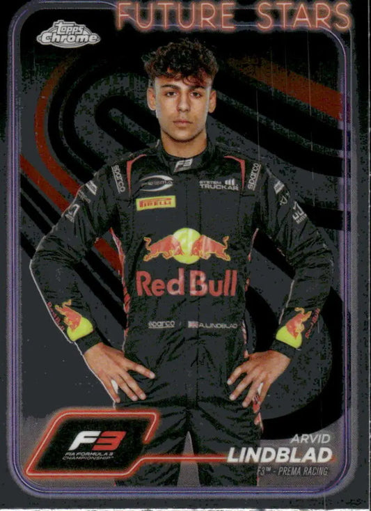 2024 Topps Chrome Formula 1 Arvid Lindblad Prema Racing racing card image