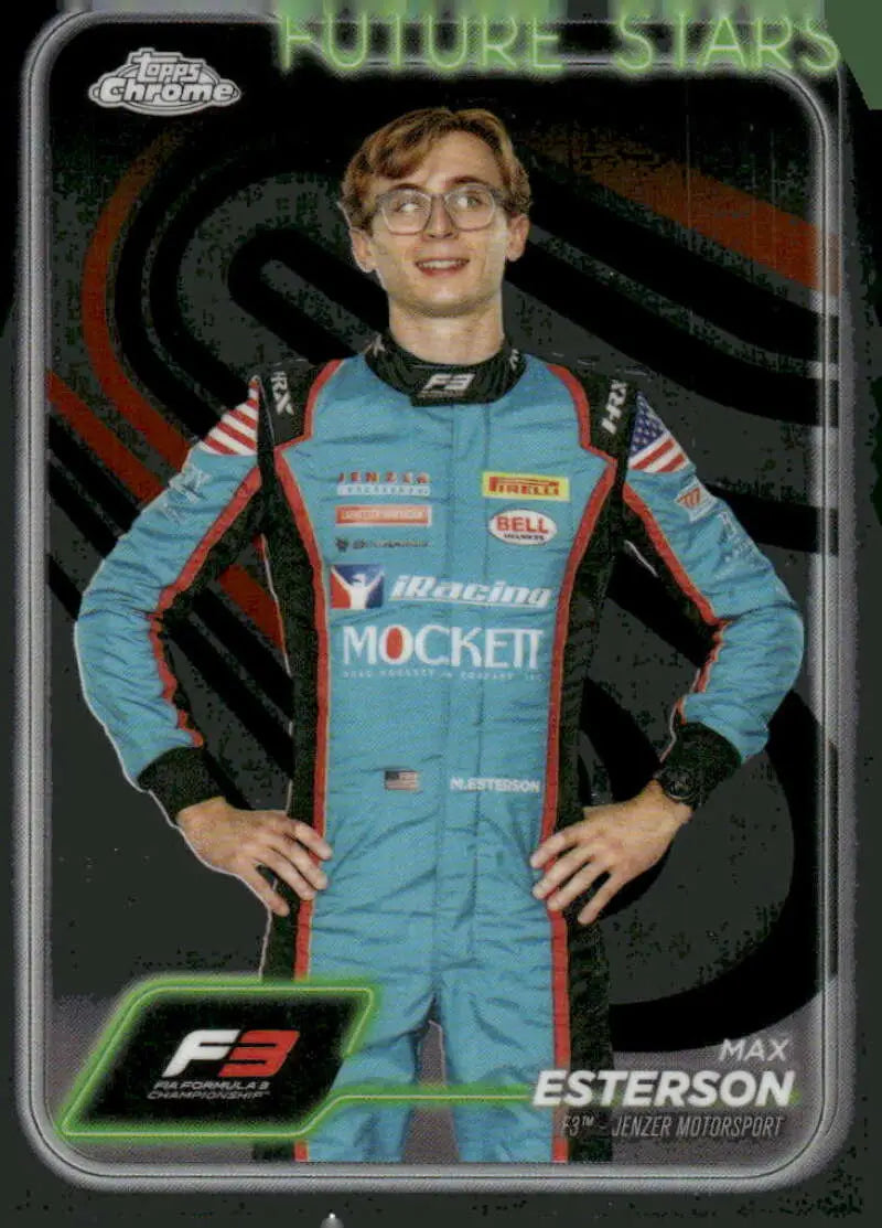Max Esterson racing card from 2024 Topps Chrome Formula 1 #59 Jenzer Motorsport