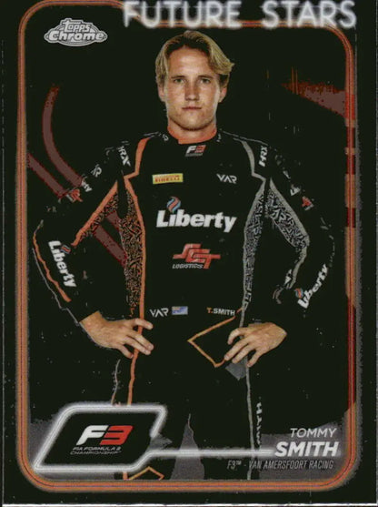 Tommy Smith racing card from 2024 Topps Chrome Formula 1 Van Amersfoort Racing
