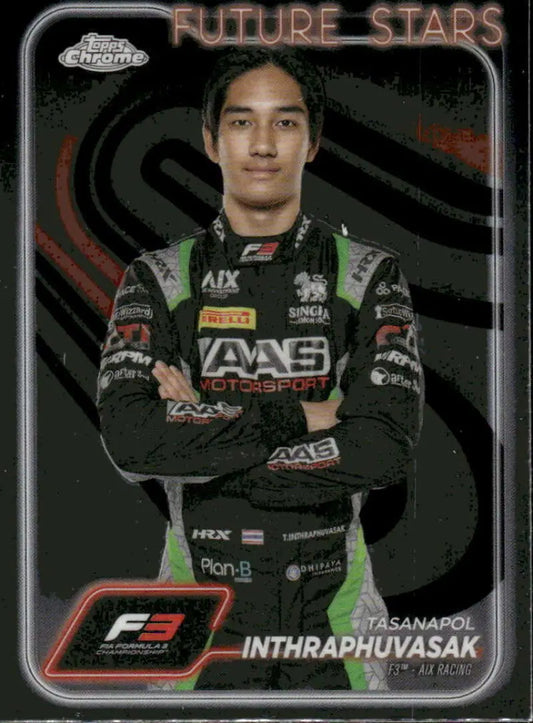 Tops Chrome Tasanapol Inthraphuvasak Formula 1 Future Stars trading card