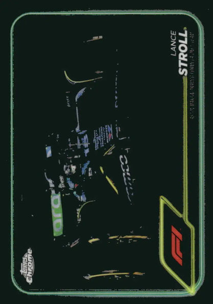 Lance Stroll Topps Chrome Formula 1 trading card from 2024 Topps Chrome Racing series