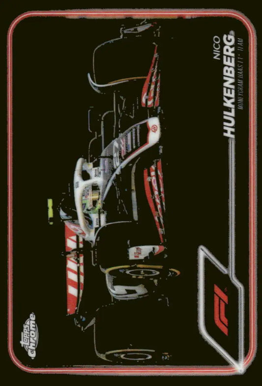 Nico Hulkenberg Haas F1 Team trading card from 2024 Topps Chrome Formula 1 series