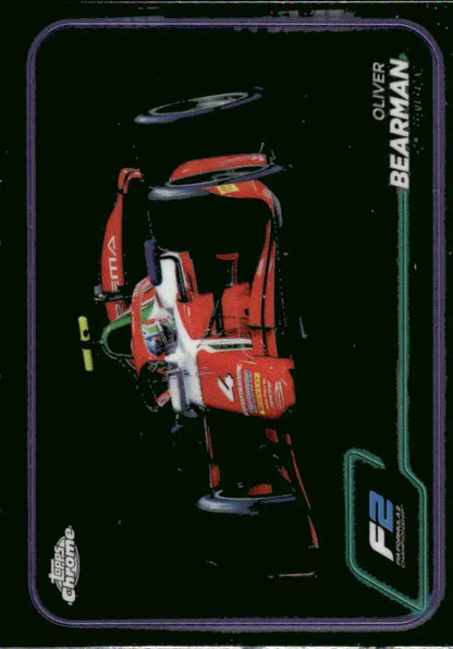 Oliver Bearman Topps Chrome Formula 2 trading card Prema Racing 2024 NM-MT