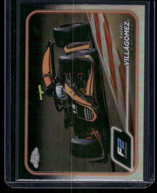 Rafael Villagomez 2024 Topps Chrome Formula 2 racing card with auto signature