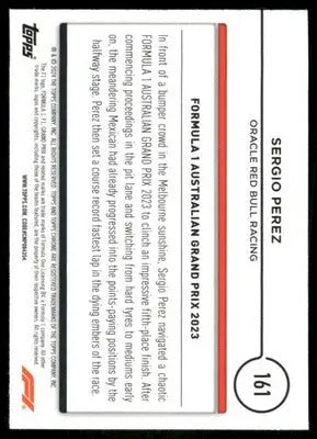 2024 Topps Chrome Formula 3 Future Stars Sebastian Montoya #161 Auto Racing - Trading Card