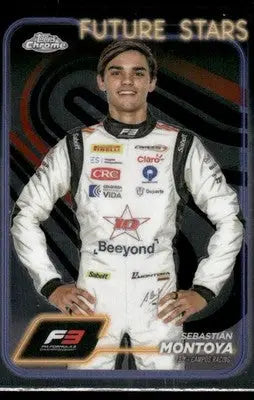 2024 Topps Chrome Formula 3 Future Stars Sebastian Montoya #161 Auto Racing - Trading Card