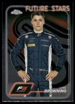 2024 Topps Chrome Future Stars Luke Browning #55 Auto Racing - Trading Card