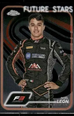 2024 Topps Chrome Future Stars Noel León #61 Future Stars Auto Racing - Trading Card