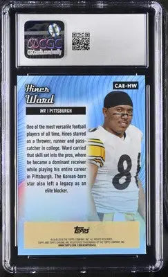 2024 Topps Chrome Hines Ward football card displayed in product Topp’s Chrome Hines Ward CGC 9
