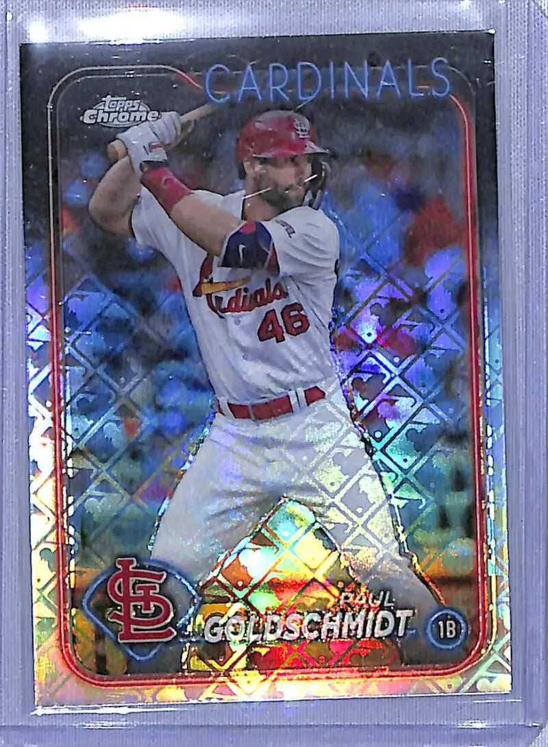 Paul Goldschmidt 2024 Topps Chrome Logofractor Edition Refractor baseball card NM-MT