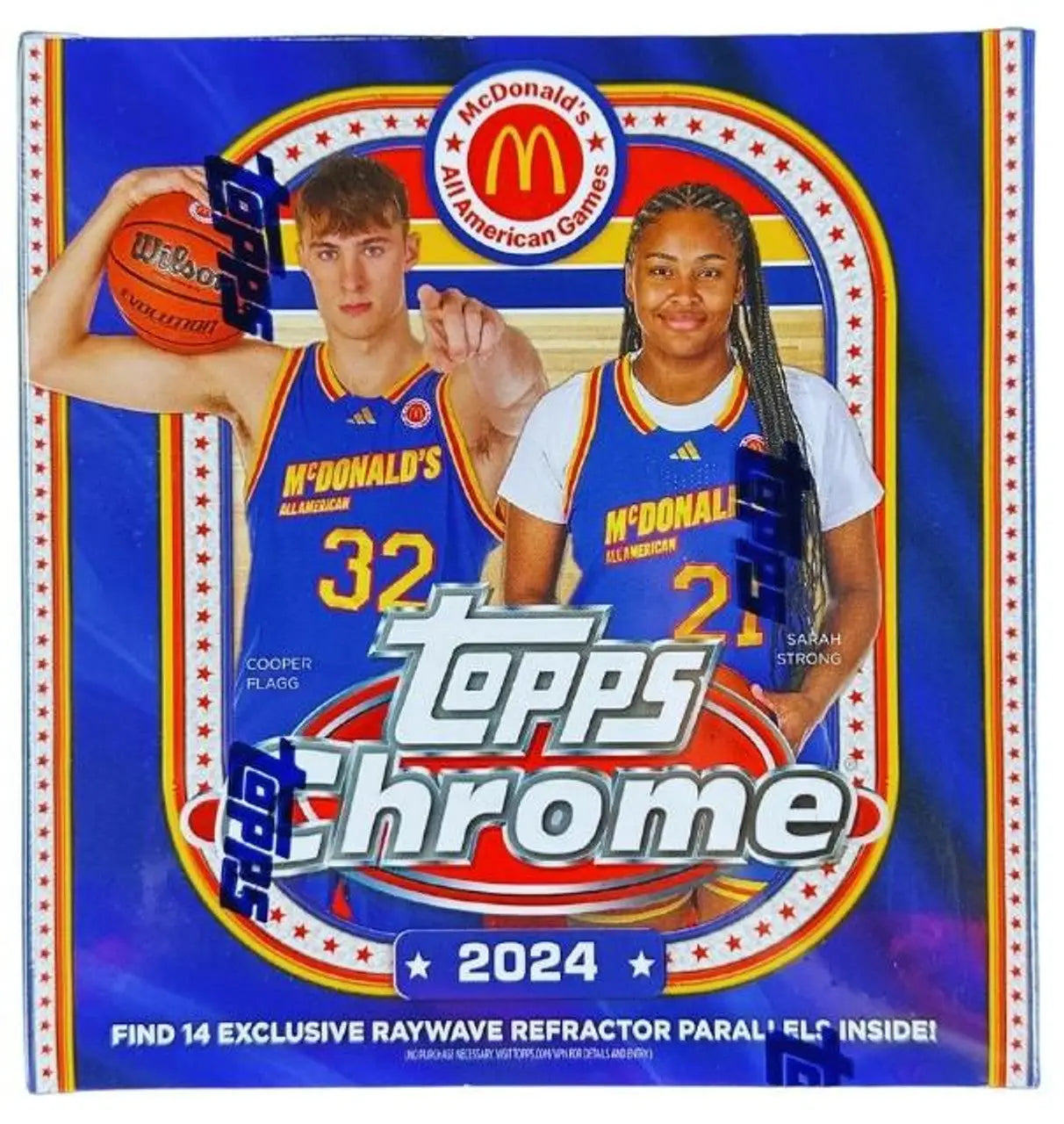 2024 Topps Chrome McDonald’s All American Basketball Monster Box trading card box