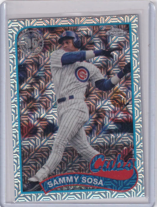 2024 Topps Chrome Mojo 1989 Throwback #T89CU78 Sammy Sosa - Chicago Cubs