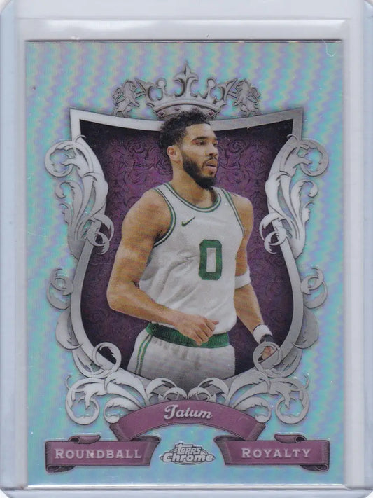 2024 TOPPS CHROME #RR-7 JAYSON TATUM ROYALTY REFRACTOR- BOSTON CELTICS - Trading Cards