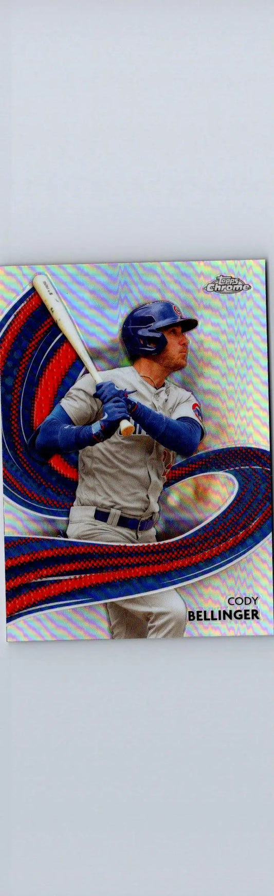 Cody Bellinger baseball card from 2024 Topps Chrome showcasing Cody Bellinger strokes