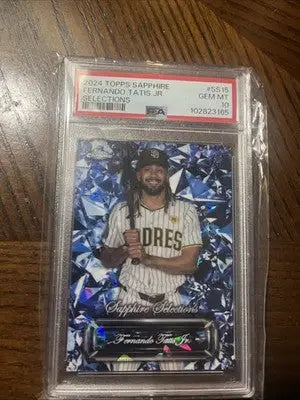 Graded Fernando Tatis Jr. Topps Chrome Sapphire trading card PSA 10