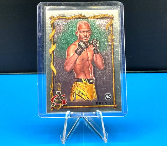 UFC Elves Brener rookie card from 2024 Topps Chrome UFC collection