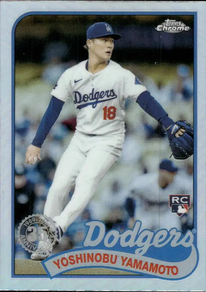 Yoshinobu Yamamoto 35th Anniversary Topps Chrome Update baseball card NM-MT