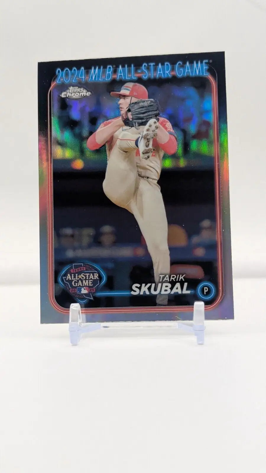 Tarik Skubal baseball card from 2024 Topps Chrome Update Series All-Star Game