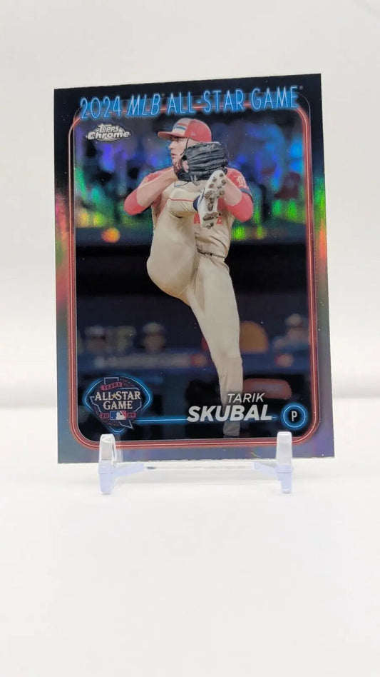 Tarik Skubal baseball card from 2024 Topps Chrome Update Series All-Star Game