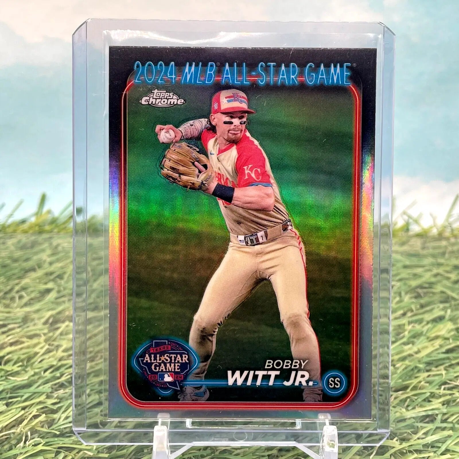 Bobby Witt Jr. 2024 MLB All-Star Game baseball card from Topps Chrome Update Series