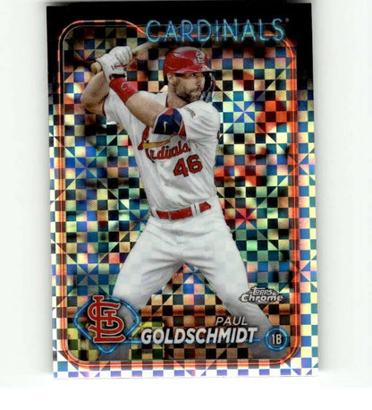 Holographic baseball card of Paul Goldschmidt in St Louis Cardinals uniform #45