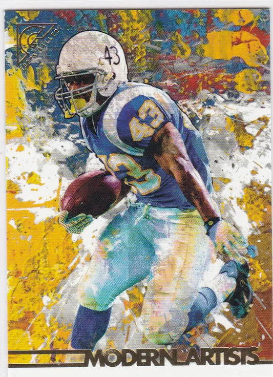 Football player art card featuring Modern Artists Darren Sproles Chargers design