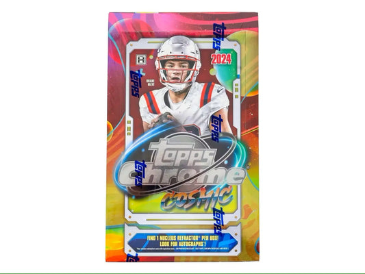 2024 Topps Cosmic Chrome Football Hobby Box featuring cosmic chrome football cards