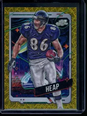 2024 Topps Cosmic Chrome Todd Heap football trading card chrome todd heap gold 05/50