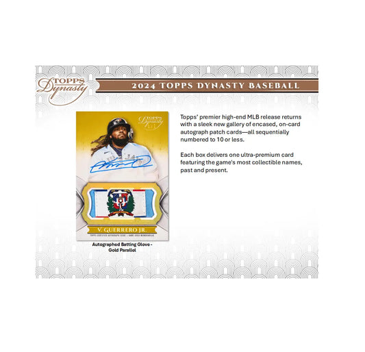 2024 Topps Dynasty Baseball card from the Topps Dynasty Baseball Hobby Box