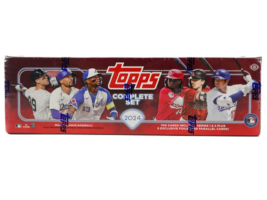 2024 Topps Complete Set of Baseball Cards with Foilboard Parallels in Topps Factory Set box