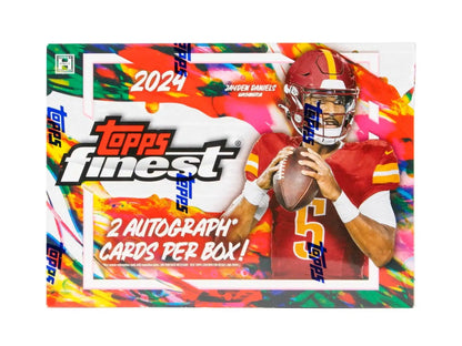 2024 Topps Finest Football Hobby Box featuring Topps Finest football trading cards