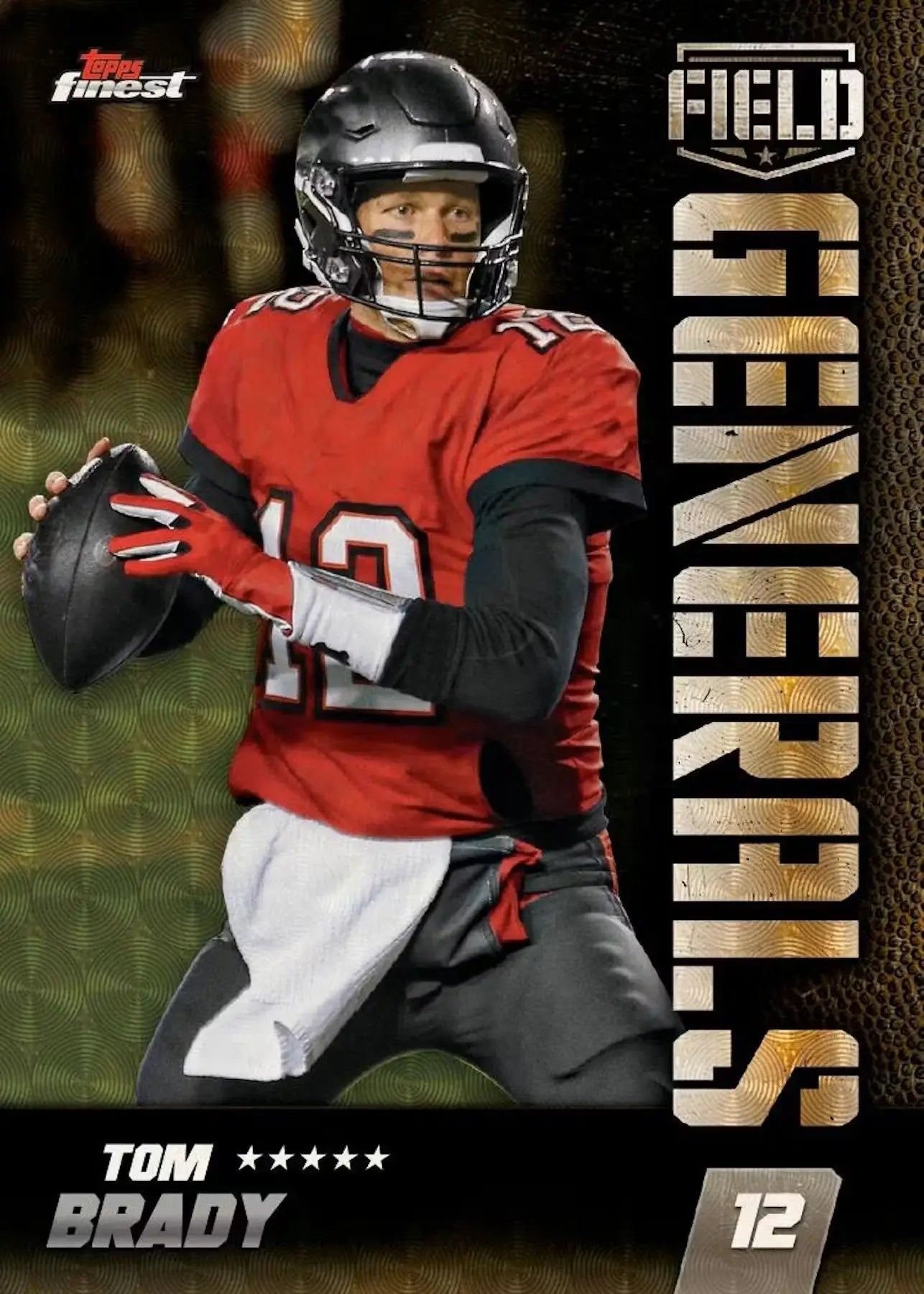 Tom Brady football card from 2024 Topps Finest Football Hobby Box, finest football collectible