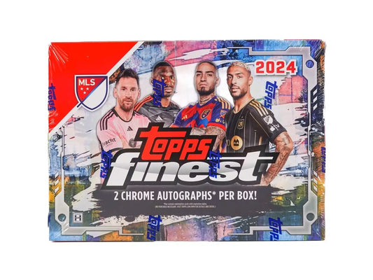 2024 Topps Finest MLS Soccer Hobby Box with Refractor Parallel and Black Refractor Parallel