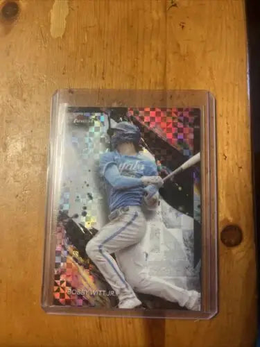 2024 Topps Finest Uncommon #176 Bobby Witt Jr. baseball card showcasing sleek design