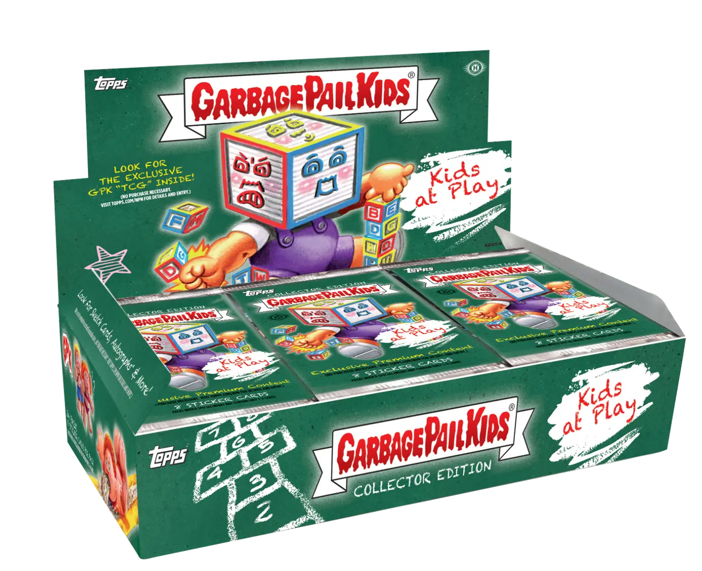 Garbage Pail Kids trading card box from 2024 Topps Garbage Pail Kids Series 1 Hobby Collector Box